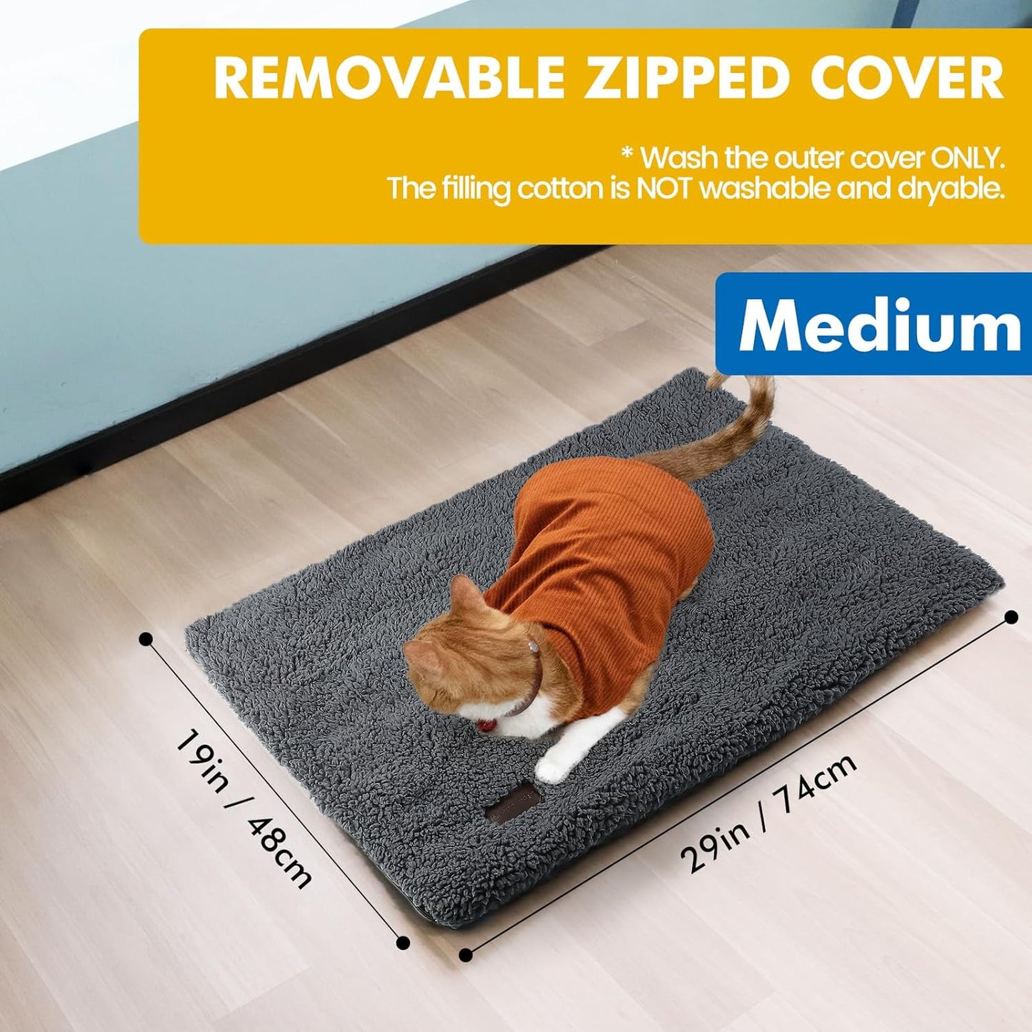 Self Warming Cat Bed Self Heating Cat Mat 29.1 X 18.9 Inch