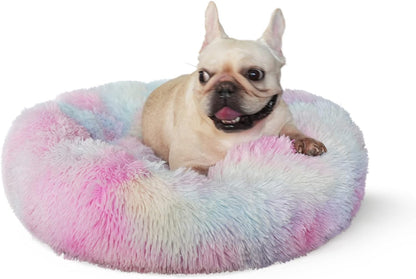 Multicolor Small Plush Pet Bed