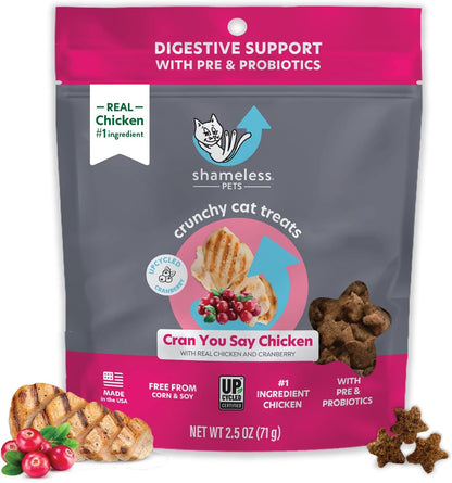 Digestive Support  Cran You Say Chicken Crunchy Cat Treats