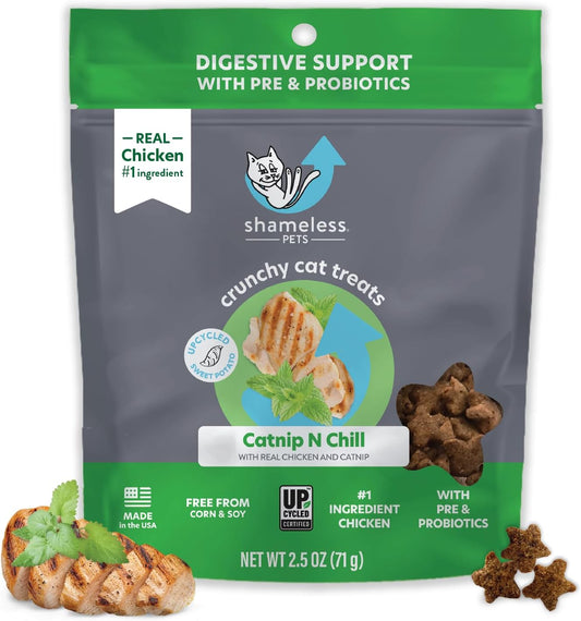 Digestive Health Catnip Chicken Crunchy Cat Treats