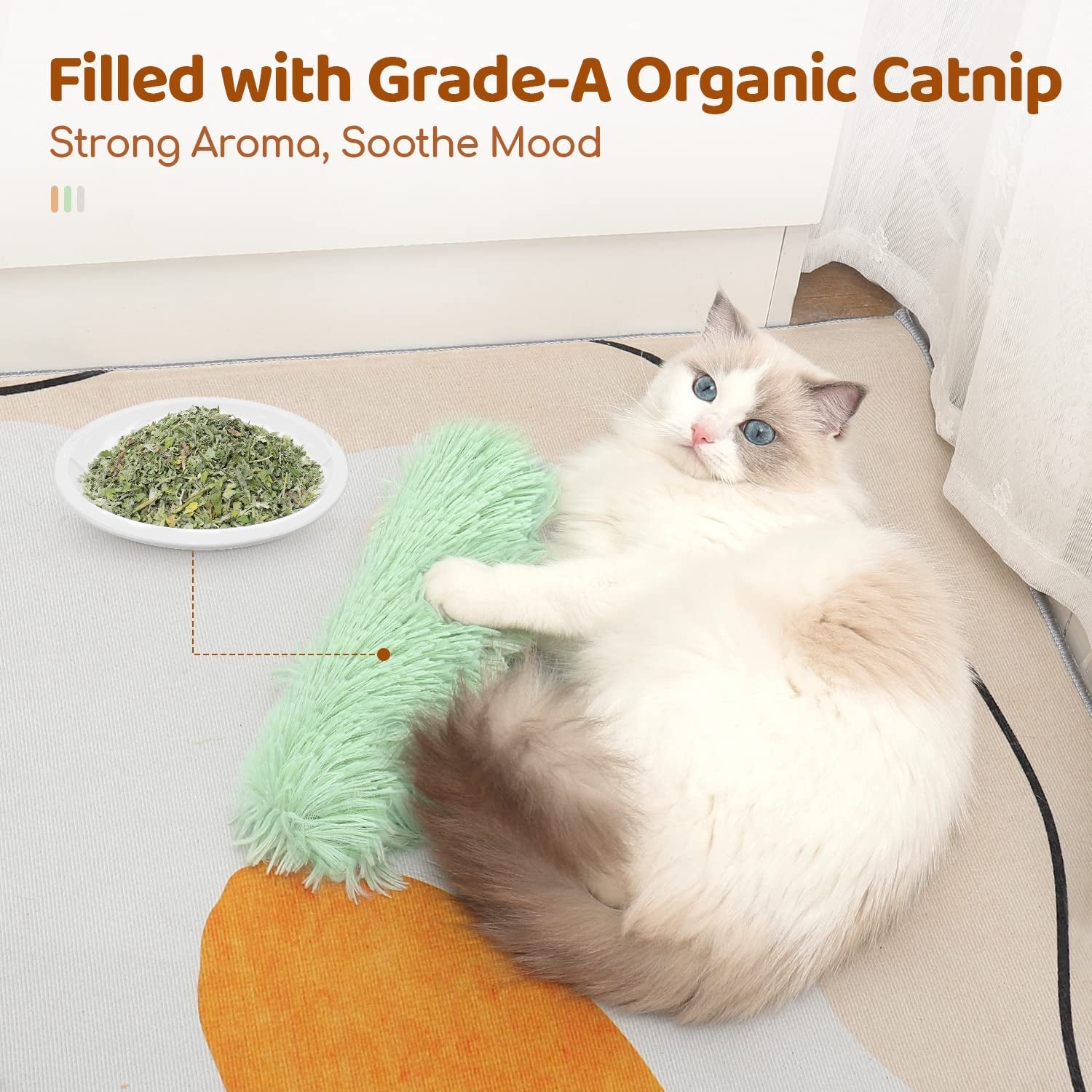 Soft Plush Catnip Kicker Toys – Interactive & Engaging Playtime (3 pack)