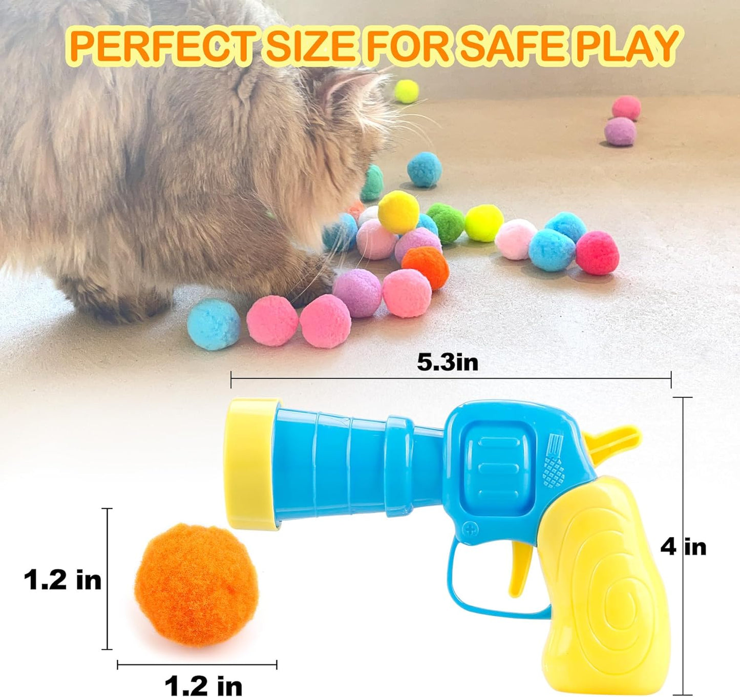 31PCS Cat Ball Launcher Toy – Interactive Fun for Your Playful Kitty! 