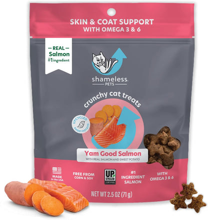 Skin & Coat Support Yam Good Salmon Crunchy Cat Treats