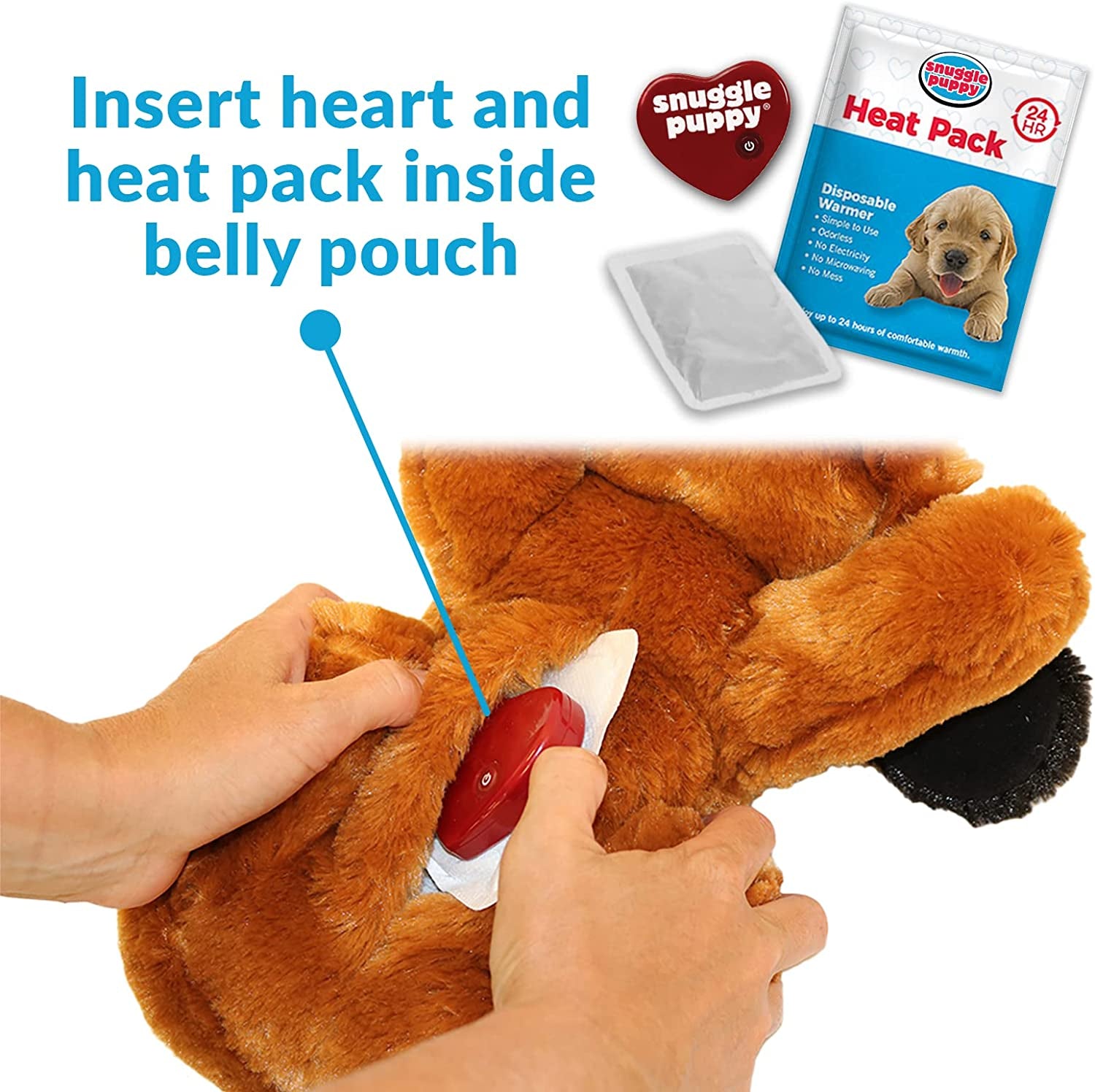 Snuggle Puppy Heartbeat for Pet Anxiety Relief and Calming Aid